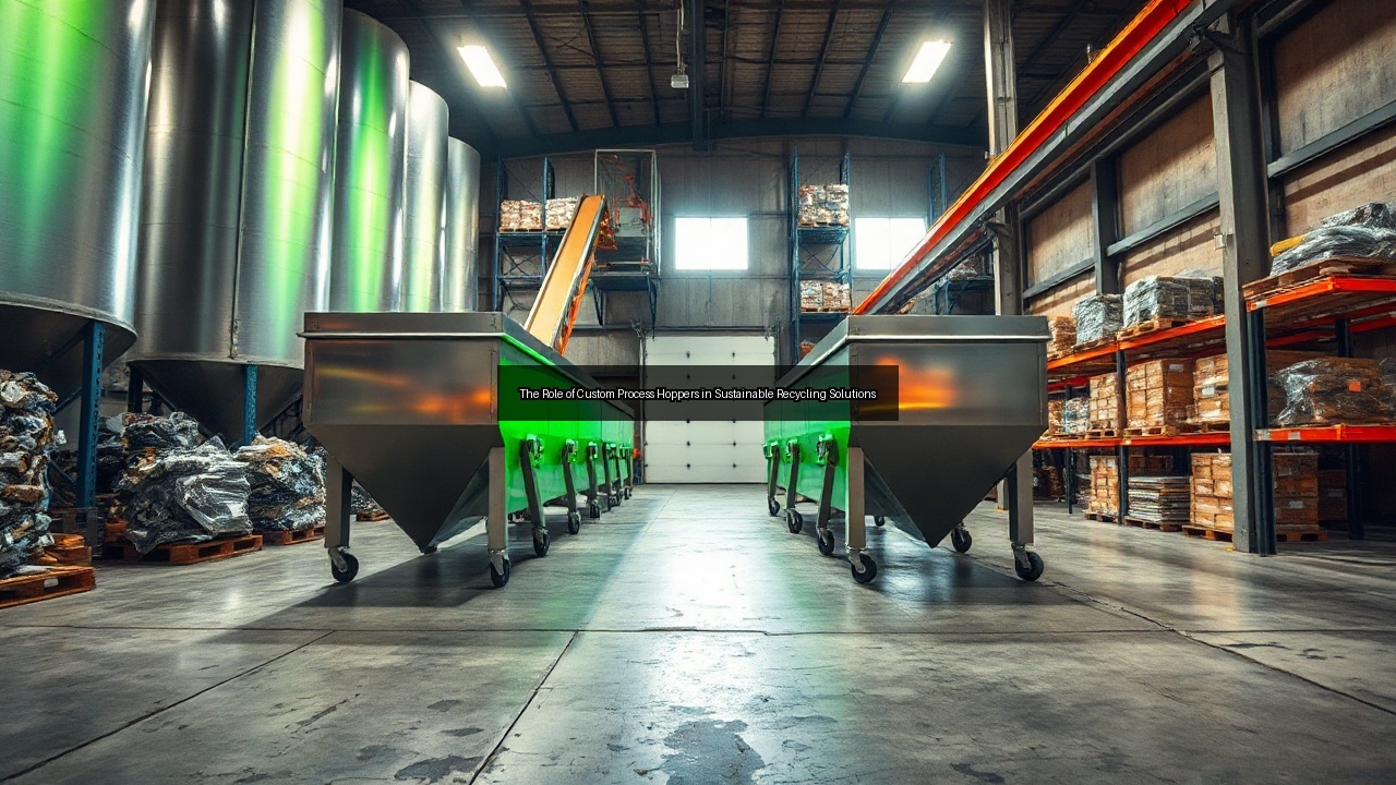 recyclables process productivity custom process hoppers guardrails